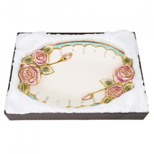 Platou decorativ din ceramica, VS-2004 - Img 2