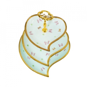 Platou decorativ etajat din ceramica, VS-2056 - Img 2