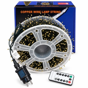 Instalație luminoasă LED tip artificii 20M 600L – Lumina rosie, DE-1028R - Img 2