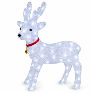 Ren decorativ din acril cu LED-uri – 40 cm, 40 LED-uri, 8 funcții de iluminare, OLD-299 - Img 2
