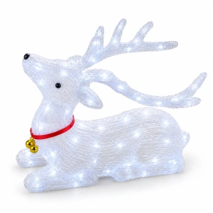Ren decorativ din acril cu LED-uri – 60 cm, 176 LED-uri, 8 funcții de iluminare, OLD-287