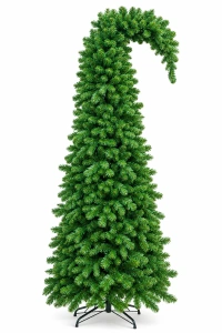 Brad artificial cu varf aplecat, 240cm, DE-1208-240