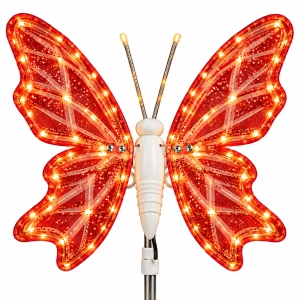 Fluture decorativ iluminat cu mișcare – 30 cm ,OLD 511-30-R