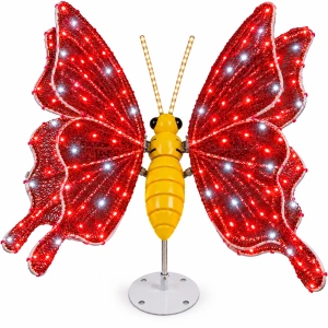 Fluture decorativ LED cu mișcare – 60 cm – flash, OLD 521-F