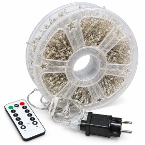 Instalație luminoasă LED tip artificii 50M 1500L – Lumina albastru, DE-1026B - Img 2