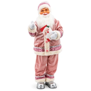 Moș Crăciun decorativ de Crăciun cu mișcare – 130 cm – Cod produs DE-714