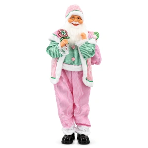Moș Crăciun decorativ de Crăciun cu mișcare – 180 cm – Cod produs DE-729