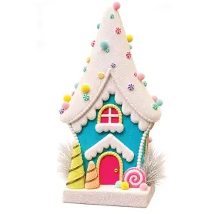 Decoratiune Craciun in forma de Candy House, din polistiren dimensiune: 30*24*64CM, DE-410