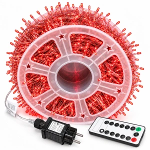 Instalație luminoasă LED tip artificii 20M 600L – Lumina rosie, DE-1025R - Img 2