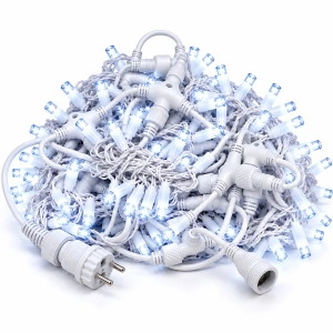 Instalație perdea LED 4 × 2 m – 400 LED – alb rece, OLD-346 W