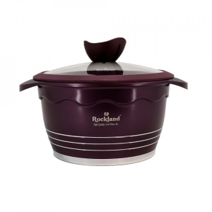 Oala din Granit cu capac 20 cm , Rockland DT20-BR