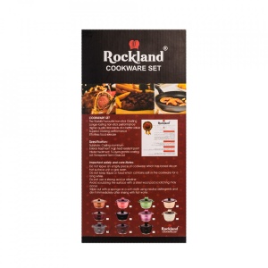 Oala din Granit cu capac 28 cm , Rockland DT28-BR - Img 4