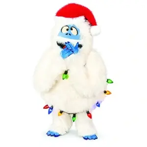 Decoratiune Craciun in forma de Bumble Yeti, cu instalatie led, 45x19x85 cm, DE-962 - Img 2