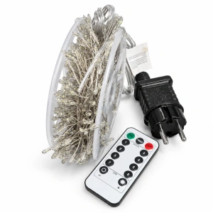 Instalație luminoasă LED tip artificii 50M 1500L – Lumina albastru, DE-1026B - Img 3