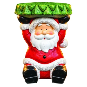 Mos Craciun Decorativ din ceramica, Dimensiune : 32*31*39 cm , OLD-402