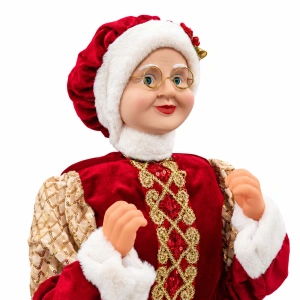 Mrs. Claus decorativ de Crăciun cu mișcare – 160 cm – Cod produs DE-735 - Img 2
