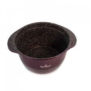 Oala din Granit cu capac 20 cm , Rockland DT20-BR - Img 2