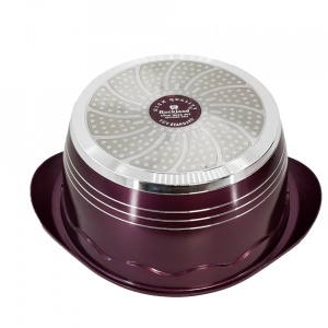 Oala din Granit cu capac 24 cm , Rockland DT24-BR - Img 3