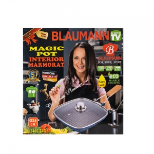 Tigaie grill cu interior antiaderent Blaumann, 24cm, BL-2400-24 - Img 3