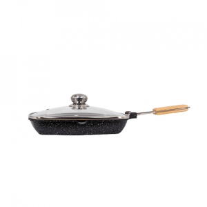 Tigaie grill cu interior antiaderent Wellberg, 28cm, WB-2400-28 - Img 2