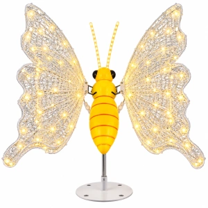 Fluture decorativ LED cu mișcare – 60 cm – alb cald, OLD 515-60-CLD