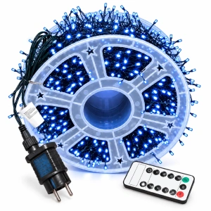 Instalație luminoasă LED tip artificii 20M 600L – Lumina albastra, DE-1028B