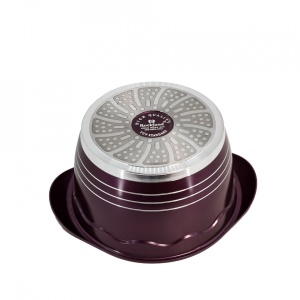 Oala din Granit cu capac 20 cm , Rockland DT20-BR - Img 3