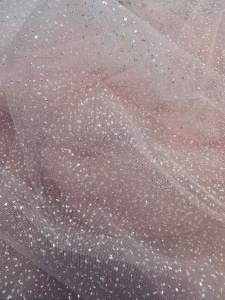 Tulle glitter baby pink