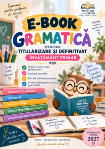 E-BOOK GRAMATICĂ TITULARIZARE/DEFINITIVAT ÎNVĂȚĂMÂNT PRIMAR 2027 PDF