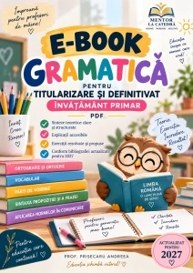 E-BOOK GRAMATICĂ TITULARIZARE/DEFINITIVAT ÎNVĂȚĂMÂNT PRIMAR 2027 PDF