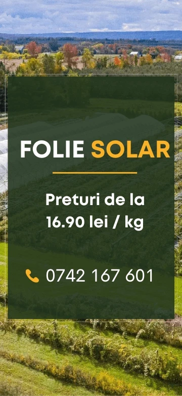 Folie solar de acoperire sere si solarii