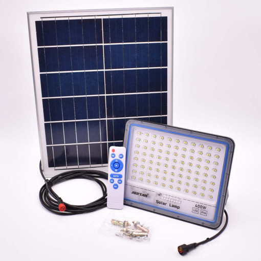 Proiector 400 W cu LED SMD, panou solar si telecomanda JT-BS400 W-TYTZ
