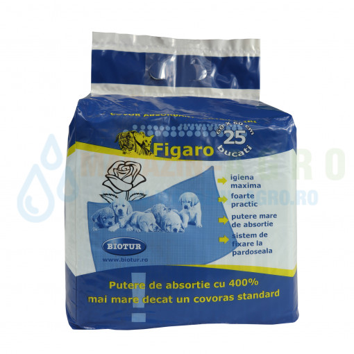 Covor absorbant pentru catei si pisici, Figaro, 60 x 60 cm