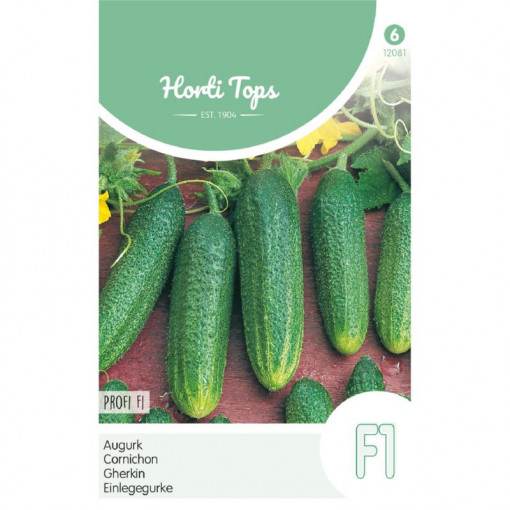 Seminte de castraveti Gherkin-Profi F1, 10 seminte, Horti Tops, Olanda