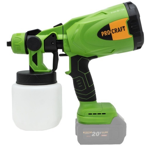Set pistol de vopsit cu acumulator 800W ProCraft PSE20