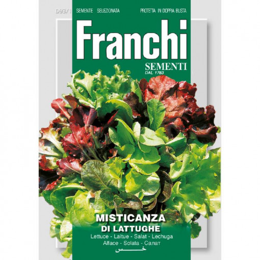 Seminte de salata mix 93/1, 12g/plic, Franchi, Italia
