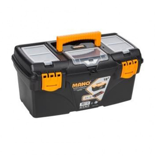 Cutie pentru scule cu organizator, dimensiuni 43x25x23 cm