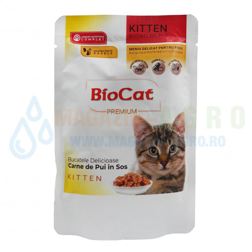 Plic pui in sos Biocat 85 grame