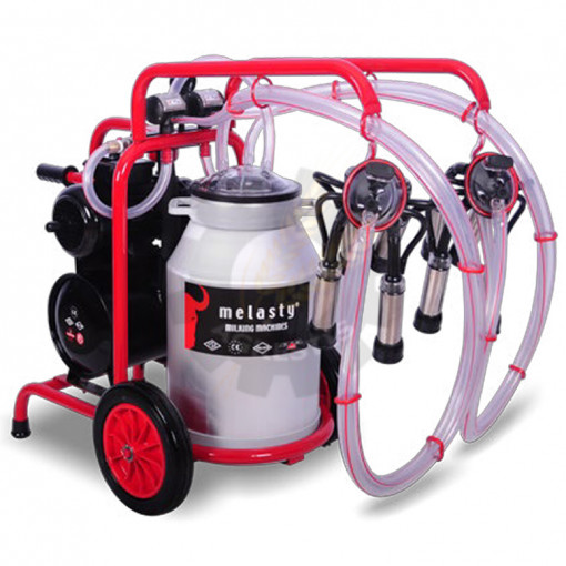 Aparat de muls vaci compact cu 2 posturi aluminiu