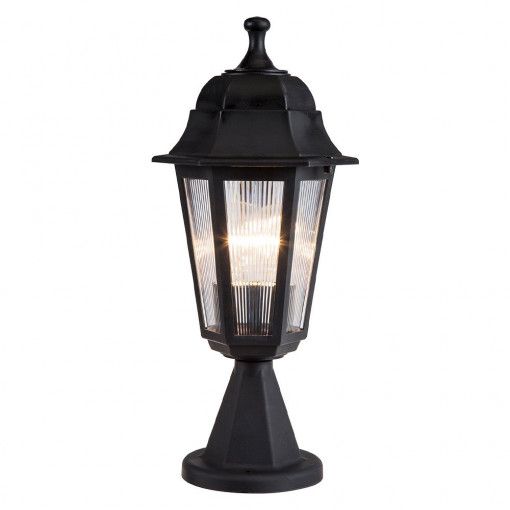 Lampa corp iluminat exterior, negru, E27, max. 100 W