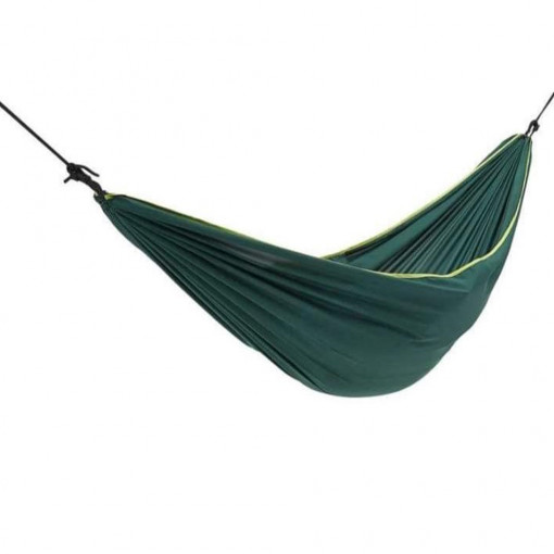 Hamac camping, dimensiune 150x270 cm, verde, max. 120 kg