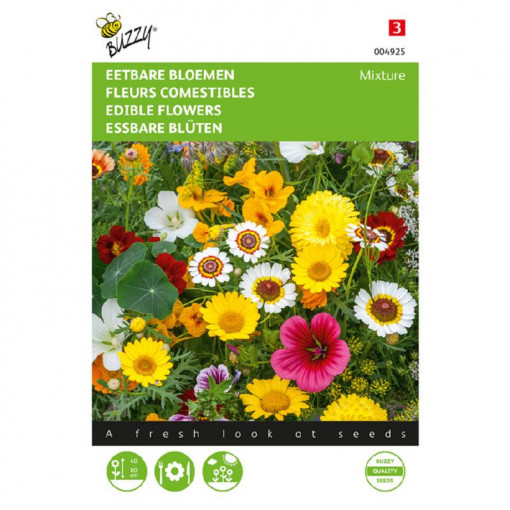 Seminte de flori comestibile amestec, 5g, Buzzy, Olanda