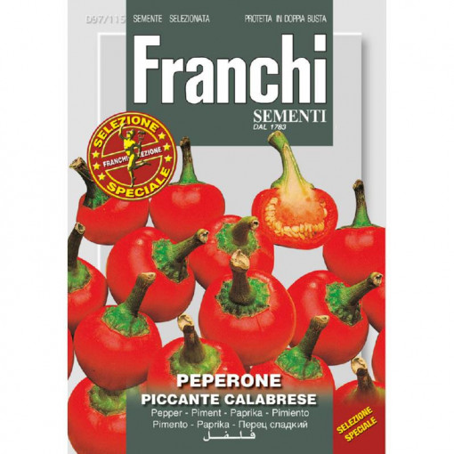 Seminte de ardei iute Calabrese 97/115, 2.5g, Franchi, Italia