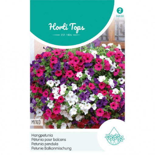 Seminte de Petunia pendula mix, 0,2g, Horti Tops, Olanda