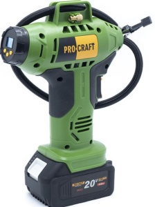 Compresor auto pe acumulator ProCraft LK20, 12L/ min, 18 V, 3200 RPM