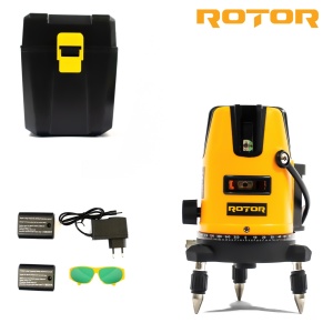 Nivela laser ROTOR RLE-3D, 3 linii, ±2 mm/5m, 40 m, timp de nivelare ≤ 5s