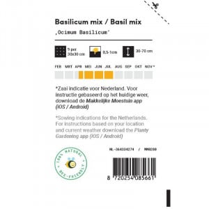 Seminte de busuioc mix Mengsel, 0,5g, Makkelijke Moestuin, Olanda