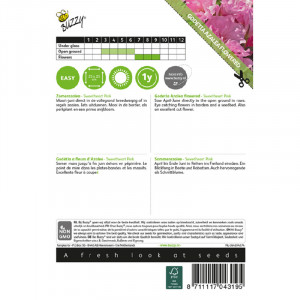 Seminte de Godetia Sweetheart Pink, 0,75g, Buzzy, Olanda
