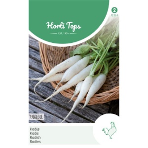 Seminte de ridichi lungi albe, 10 g/plic, Horti Tops, Olanda