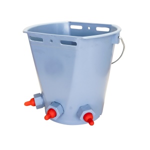 Galeata alaptare miei cu 3 suzete, valve suport agatat - Img 2